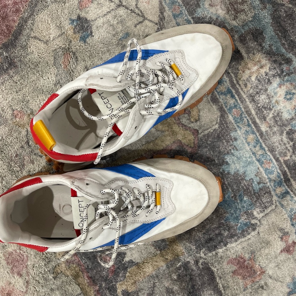 Concept White and Blue Women's Sneakers